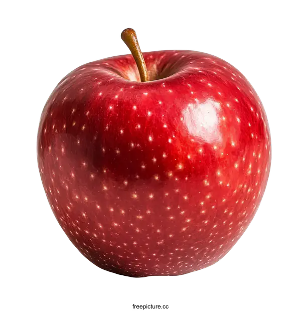 [Transparent Background PNG]Close Up of a Red Apple