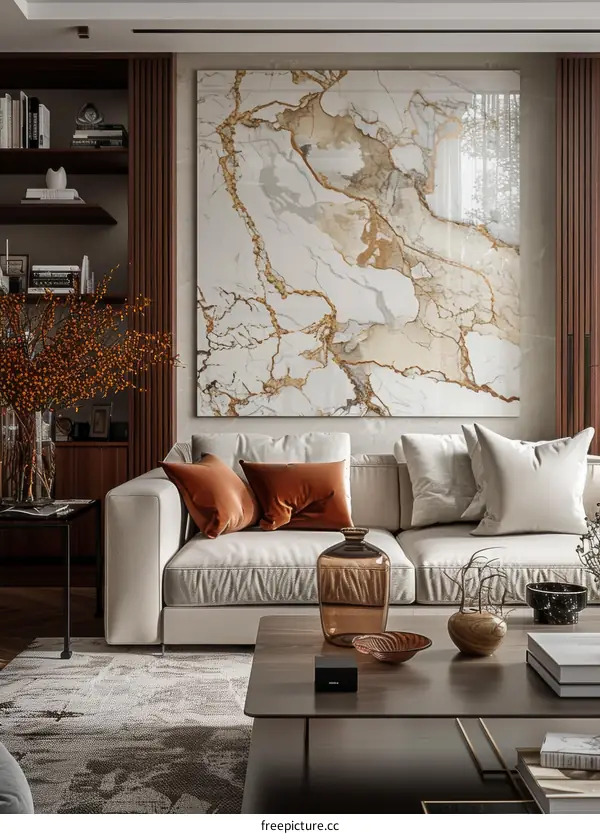 Modern minimalist living room