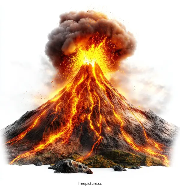 Erupting Volcano Image