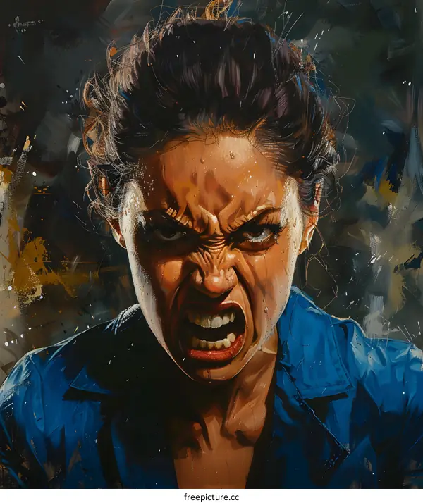 Portrait of an Angry Woman