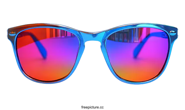 [Transparent Background PNG]Colorful Gradient Sunglasses Illustration