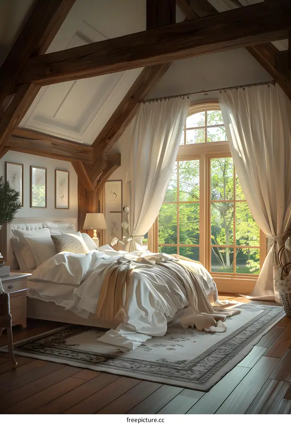 European retro bedroom