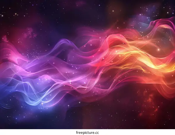 Cosmic Tapestry: A Nebula's Vibrant Display