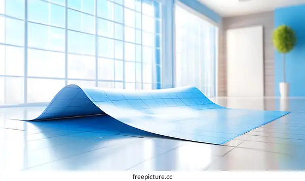 Blue Blueprint Design for Modern Office