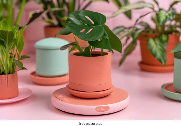 Smart Indoor Plant Pot with Automatic Watering System