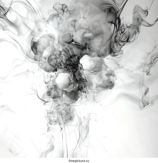 Abstract Ink Splash Art