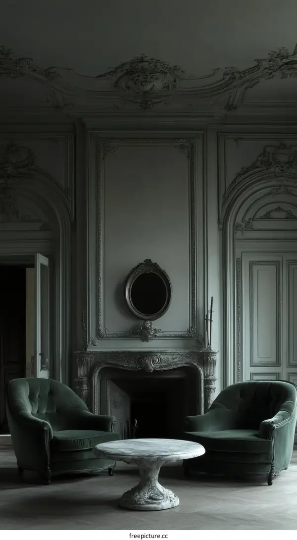 Elegant Antique Living Room Interior Design