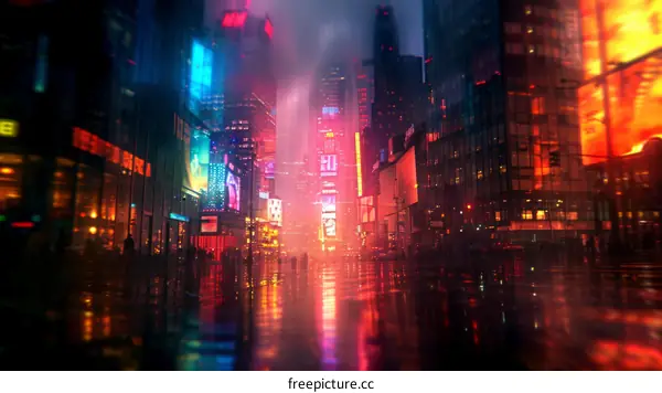 A rainy day in the city