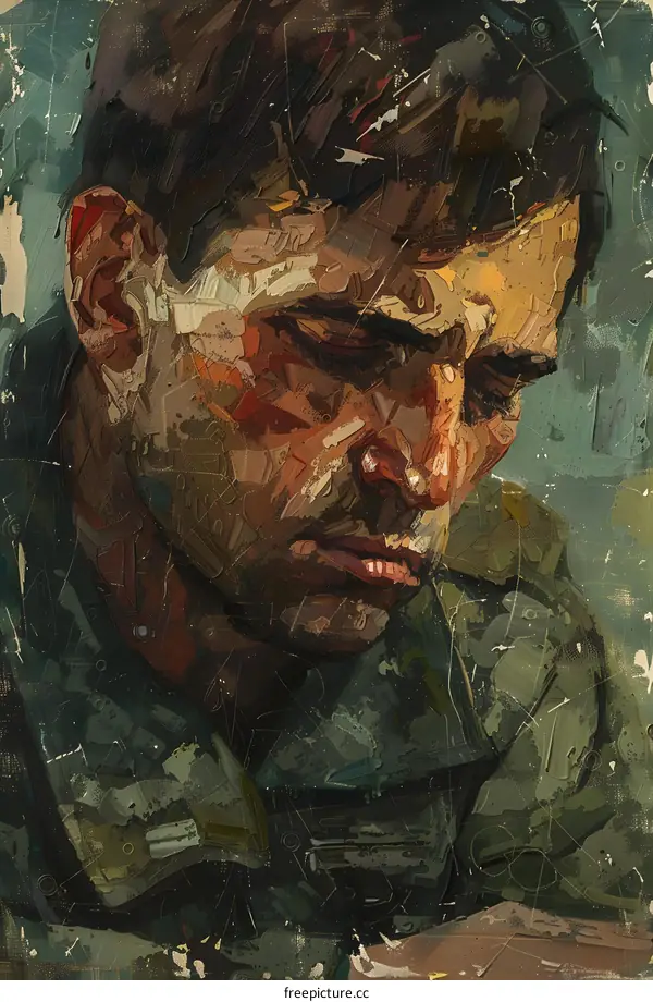 Portrait of a man in military uniform