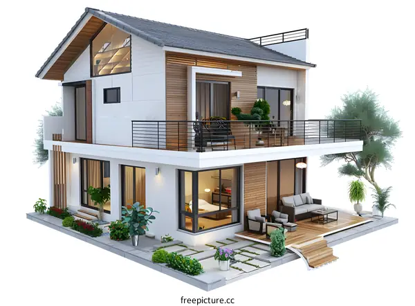 Modern minimalist villa