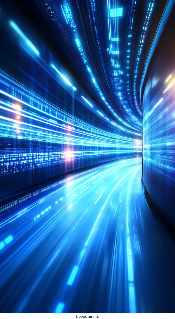 Digital Speed Tunnel Illustration