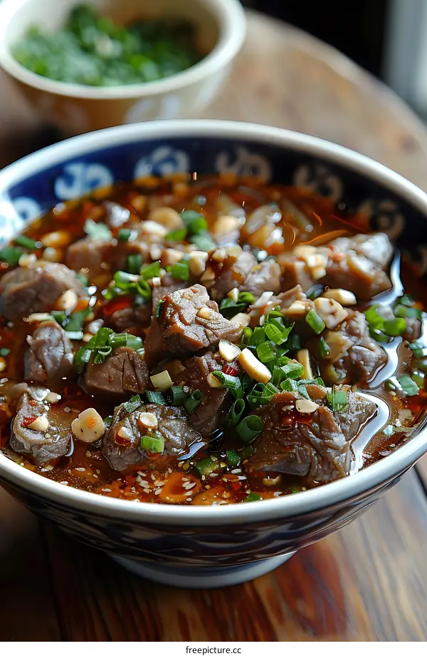Chinese beef noodle soup