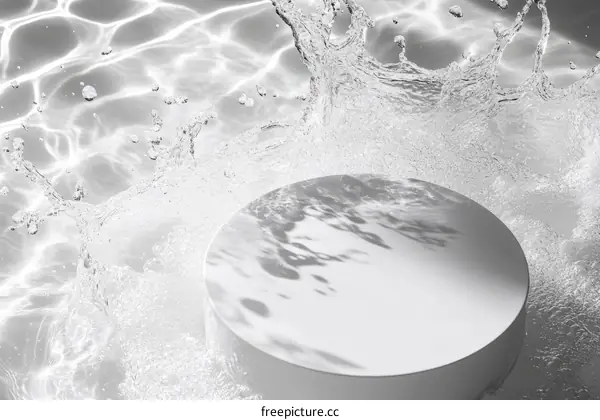 Abstract Water Splash Product Display