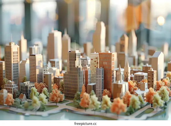 Tilt-Shift Photography of a Mini City
