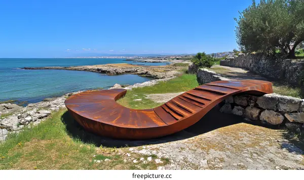 Coastal Art Installation  by the Sea