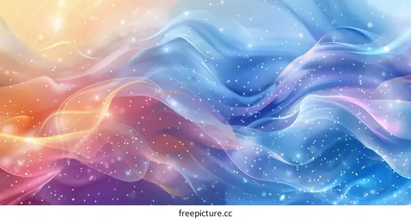 Abstract Colorful Flowing Fabric Background Design