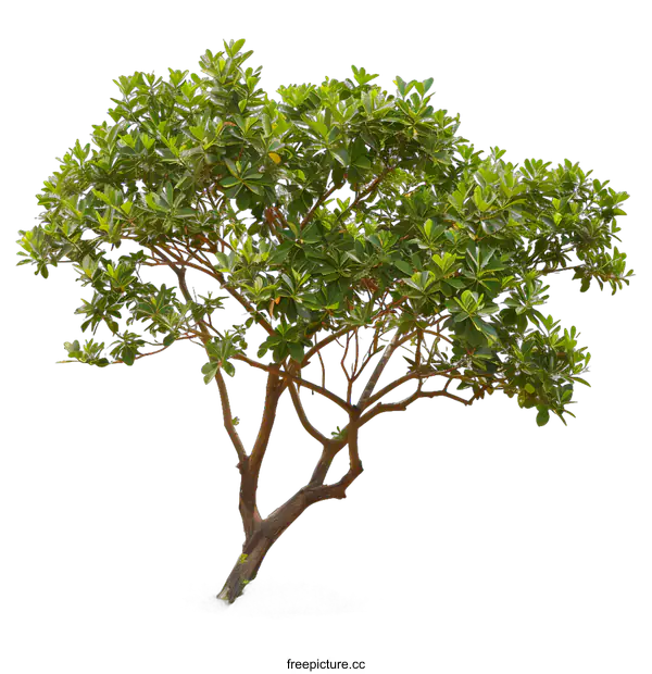 [Transparent Background PNG]Green Tree Isolated on White Background