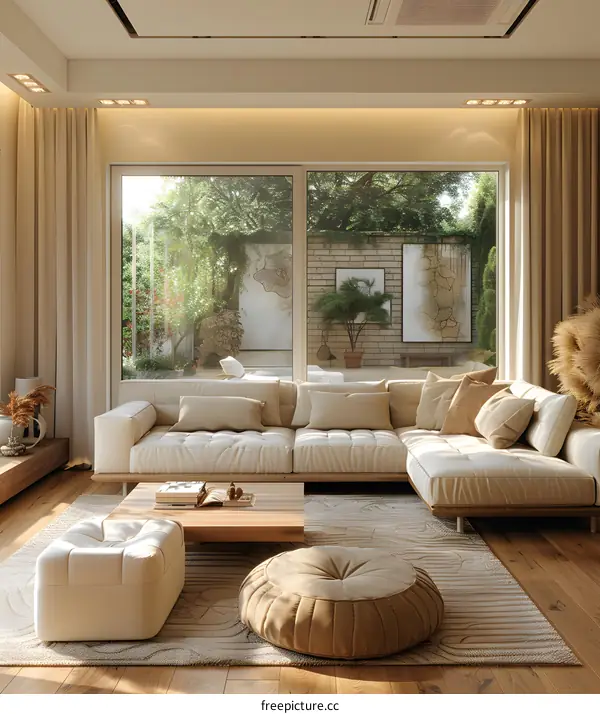 Modern minimalist living room