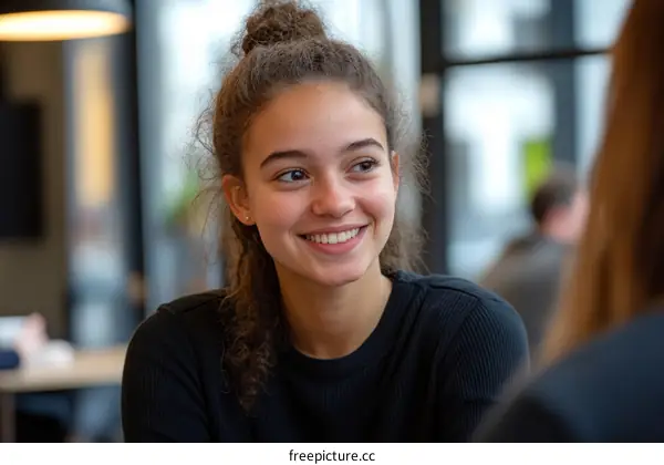 Happy Young Woman Smiling Portrait