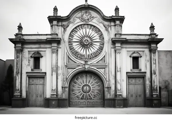 The Ornate Entrance to the Church