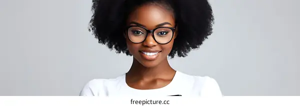 Portrait of a Smiling Young Woman