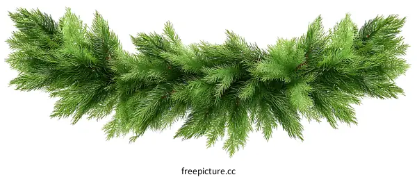 Christmas Garland of Green Fir Branches