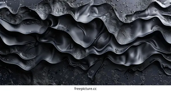 Black and silver waves background