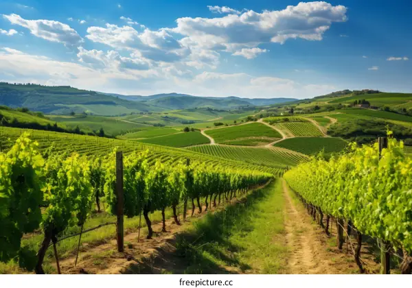 Vineyard in Tuscany, Italy