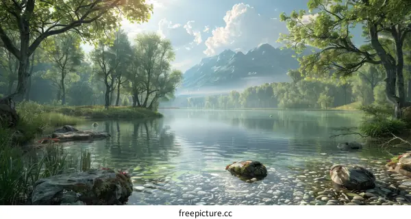 Serene Mountain Valley Lake