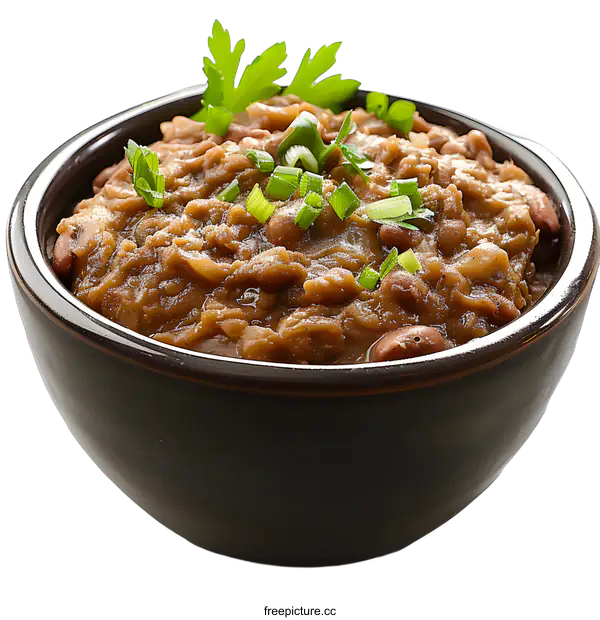 [Transparent Background PNG]Brazilian food feijoada in a bowl