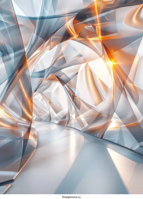 Abstract Futuristic Sci-Fi Tunnel