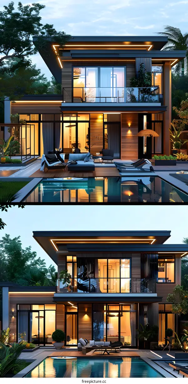 Modern style villa