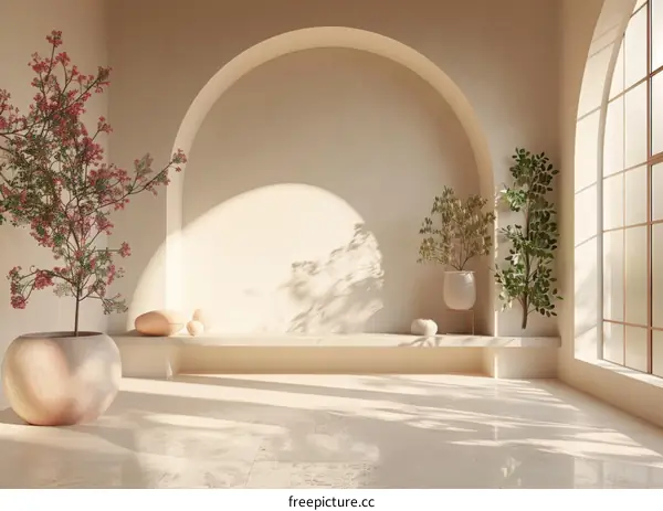 Minimalist Interior Design with Soft Natural Light