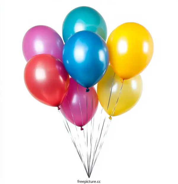 Colorful Bunch of Party Balloons