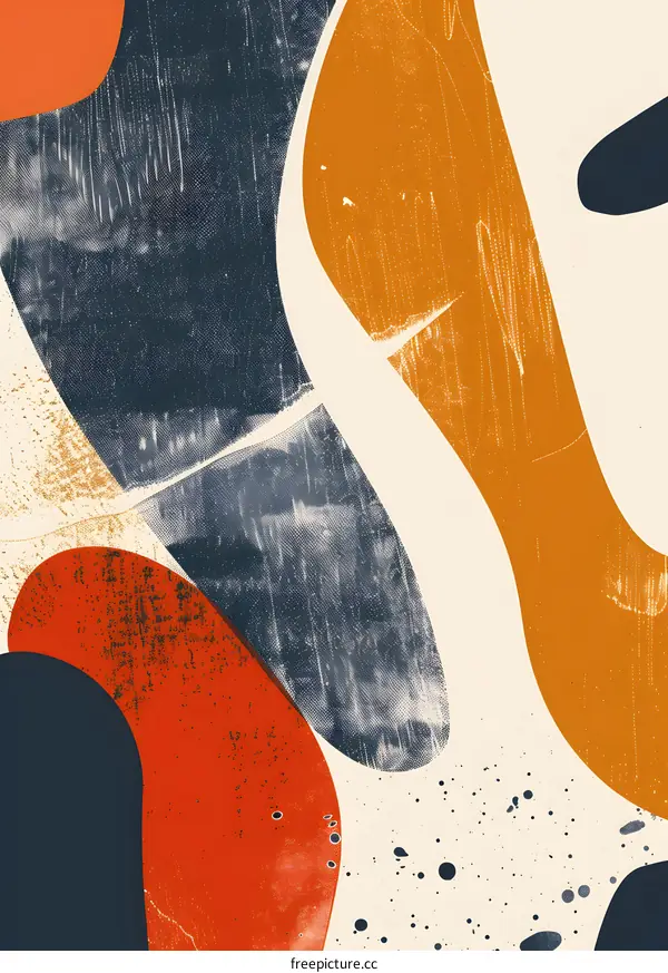 Abstract Art Colorful Background With Shapes And Patterns