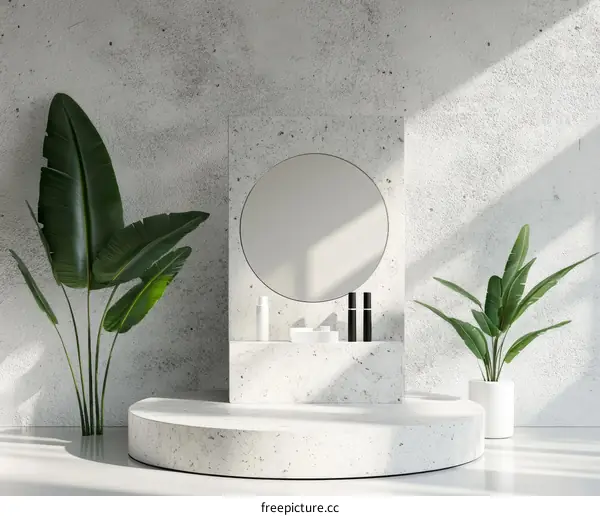 Modern Minimalist Cosmetic Display Design