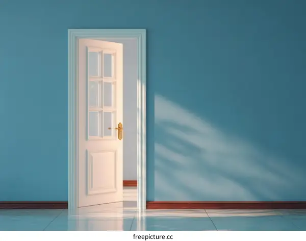 Open Door to Bright Sunlight Interior