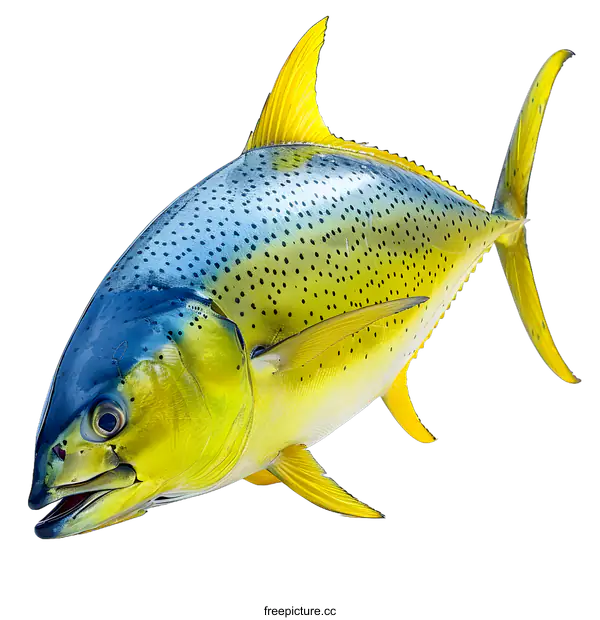 [Transparent Background PNG]A yellow and blue fish