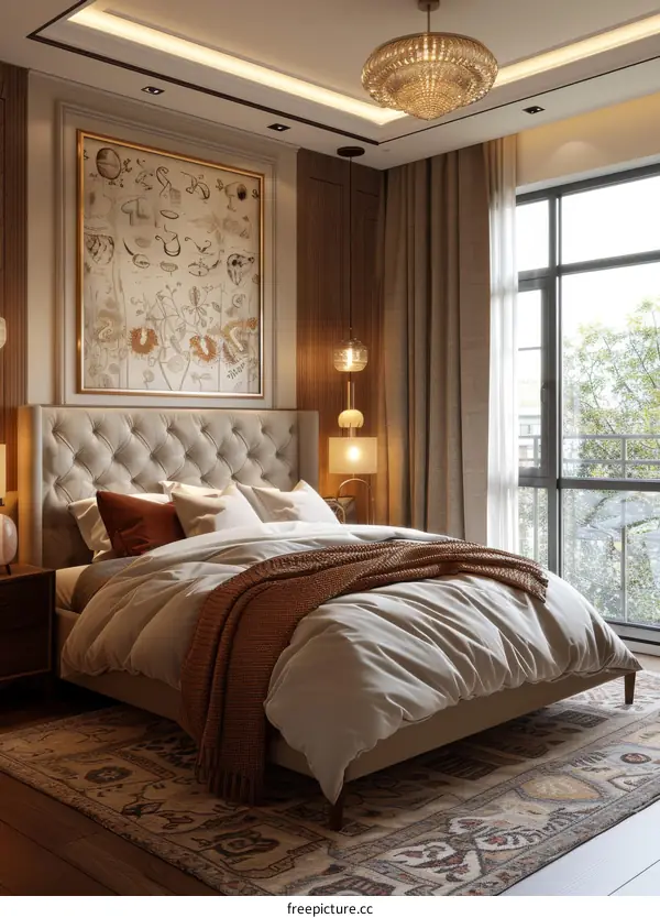 Elegant Vintage Bedroom Interior Design