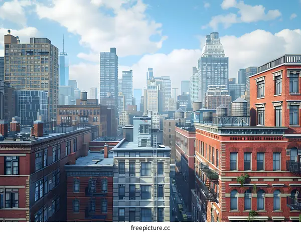 A cityscape image of New York City.