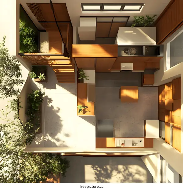 Modern Minimalist Small Home Interior Design With Outdoor Garden