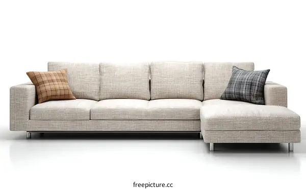 Modern Sectional Sofa with Pillows