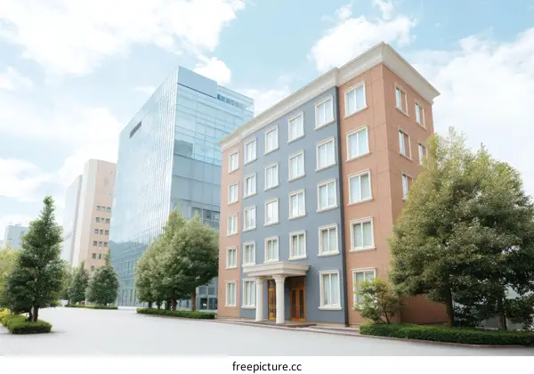 Modern Architecture in a Cityscape