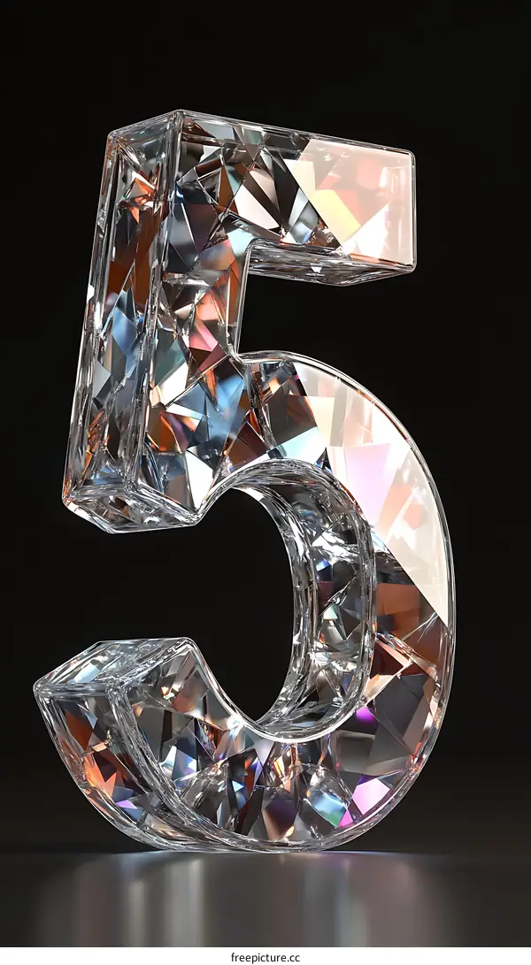 Abstract Number Five Illustration