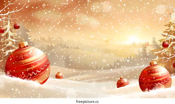 Christmas Snow Scene