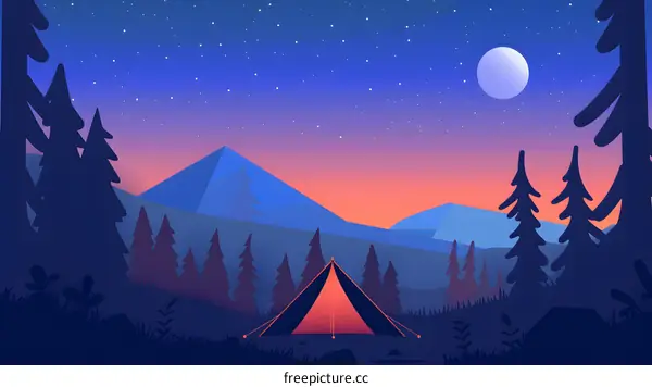 Night Camping Under The Stars