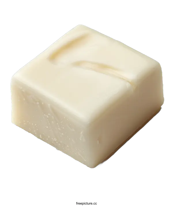 [Transparent Background PNG]Single White Chocolate Candy on White