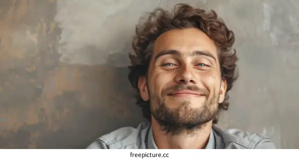 Close Up Portrait of a Caucasian Man