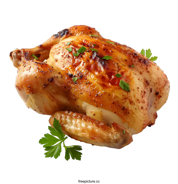 [Transparent Background PNG]Roasted chicken