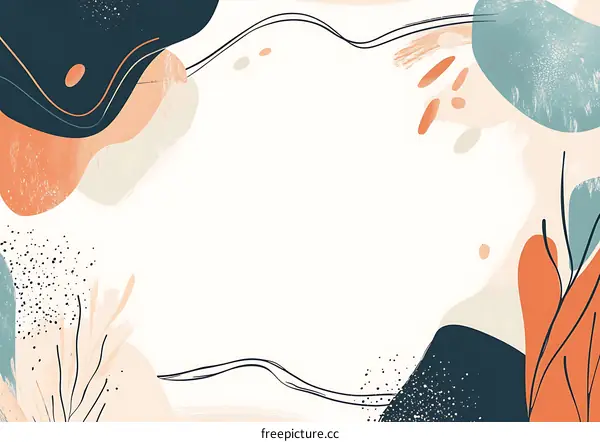 Abstract Art Background With Different Shapes And Colors